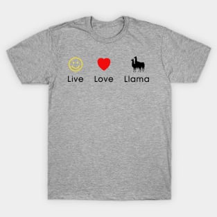 Live, Love, Llama T-Shirt